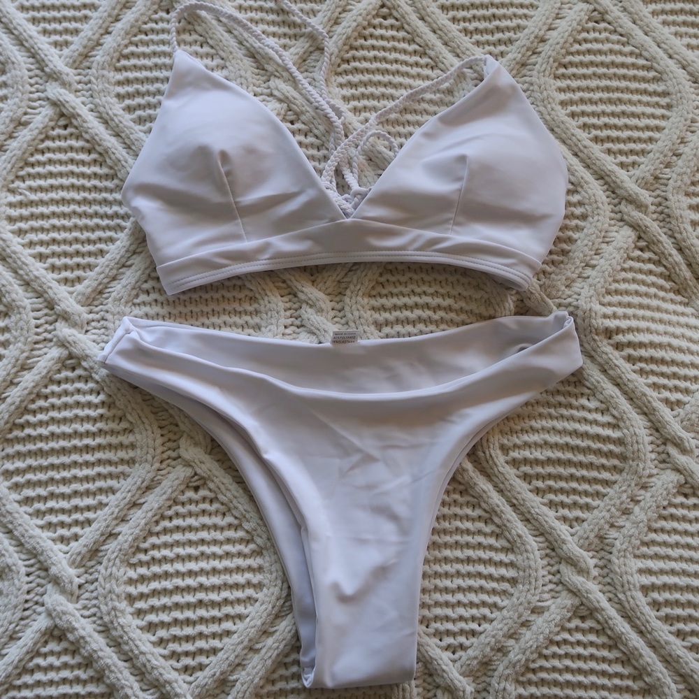 SHEIN white bikini